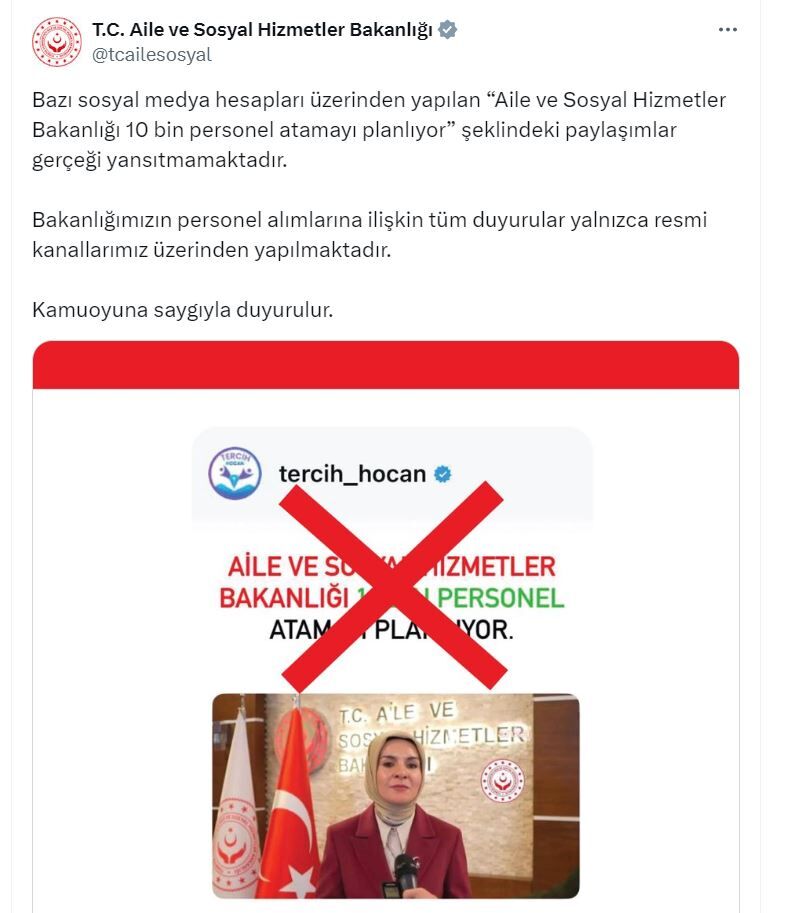 A I L E V E S O S Y A L H I Z M E T L E R B A K A N L I G I’ N D A N 879780 261338